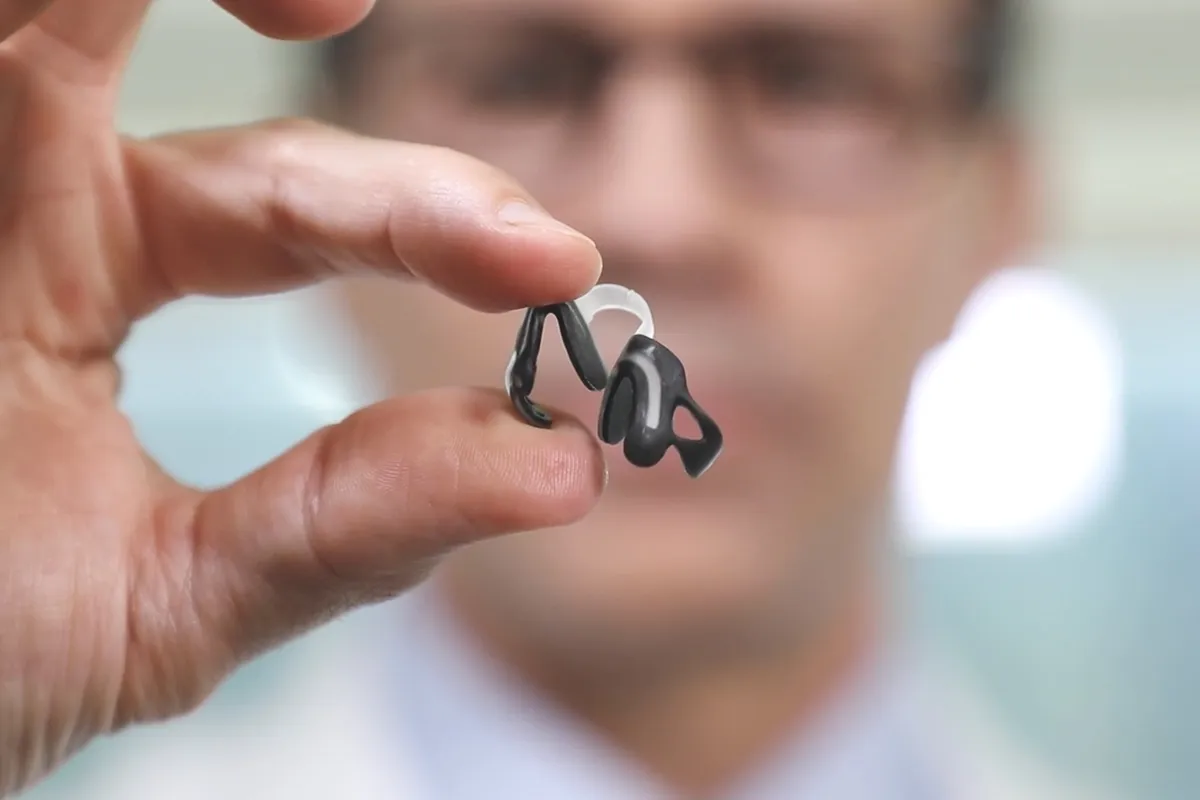 doctor holding hale nasal dilator